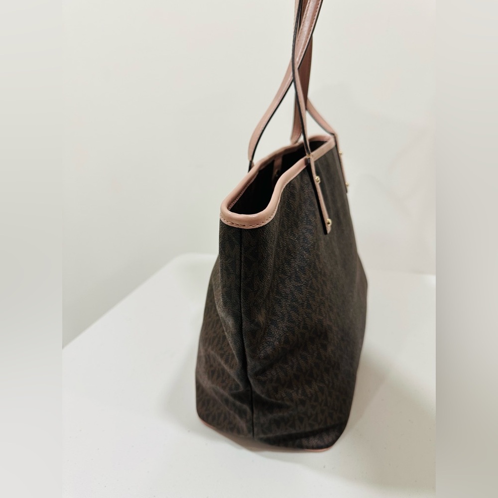 MICHAEL KORS‎ Jet Set Signature Large Travel Tote Brown - Picture 5 of 14